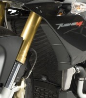 Ochranná mřížka chladiče R&G Racing pro motocykly APRILIA V4 Tuono ('11-), černá